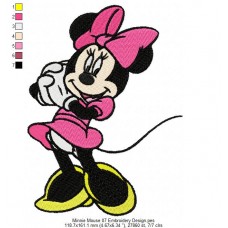 Minnie Mouse 07 Embroidery Design